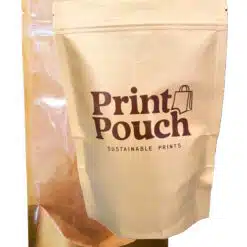 Custom Printed One Side Kraft Paper, One Side Transparent Standup Pouches